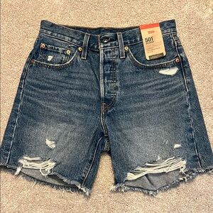 Levi's Womens Blue Denim Shorts 26